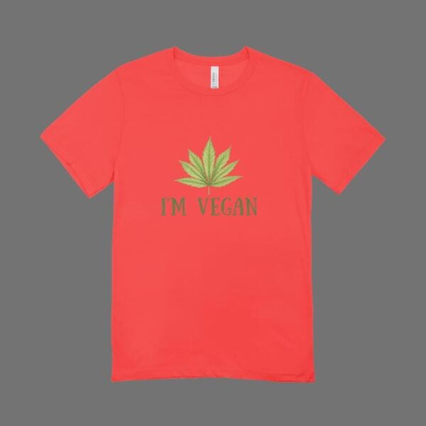I'M Vegan T-Shirt Red