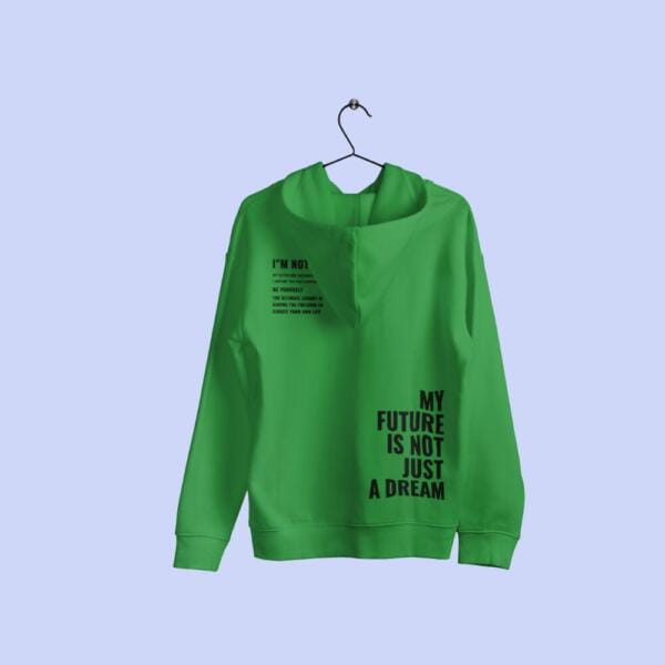 I'm Not Average Hoodie Bottle Green