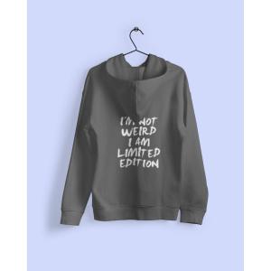 I'm Not Weird Hoodie Grey