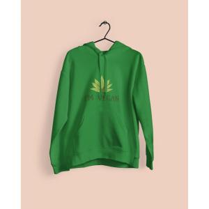 I'm Vegan Hoodie Green