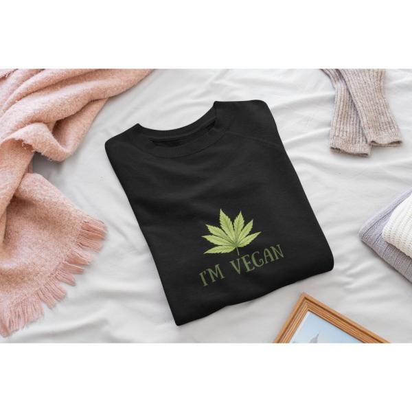 I'm Vegan Sweatshirt Black