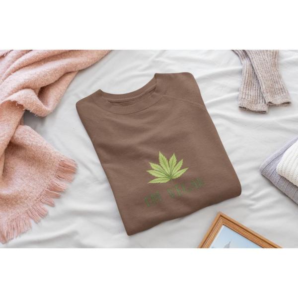 I'm Vegan Sweatshirt Brown