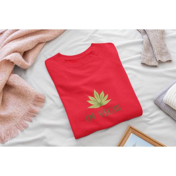 I'm Vegan Sweatshirt Red