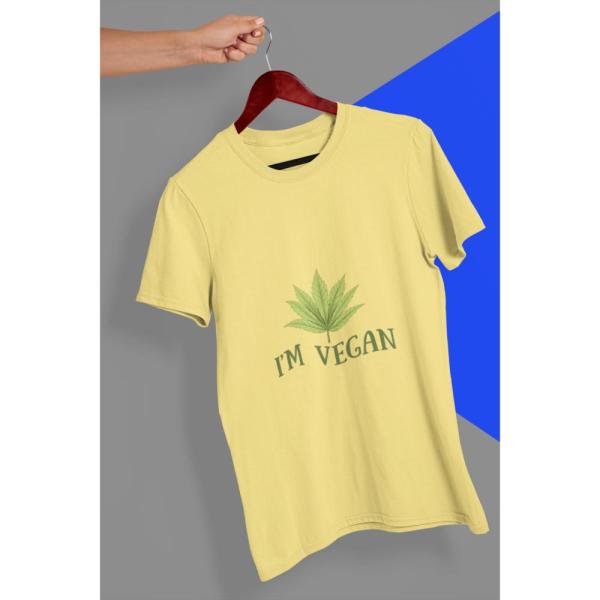 I'm Vegan T-Shirt Yellow