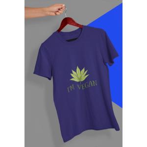 I'm Vegan T-Shirt Blue