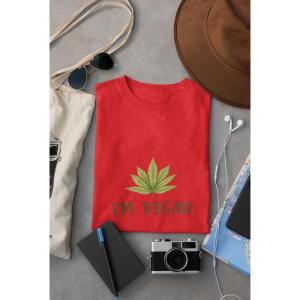 I'm Vegan T-Shirt Red