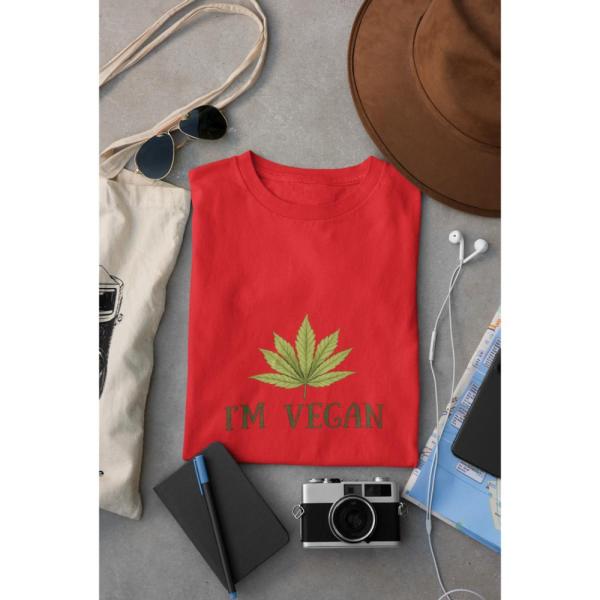 I'm Vegan T-Shirt Red