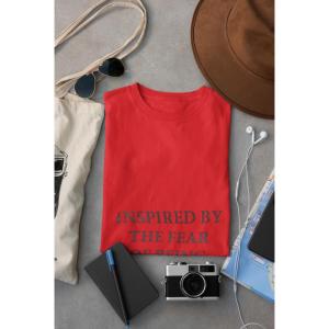 Inspired By The Fear Of Being Average T-shirt Red