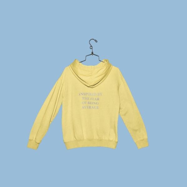 Inspired By The Feeling Of Being Average Hoodie Beige