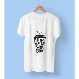 Life Is Better With Coffee T-shirt White