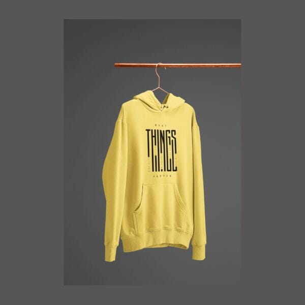 Make Things Happen Hoodie Beige
