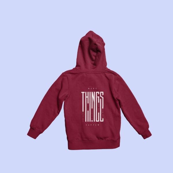 Make Things Happen Hoodie Maroon