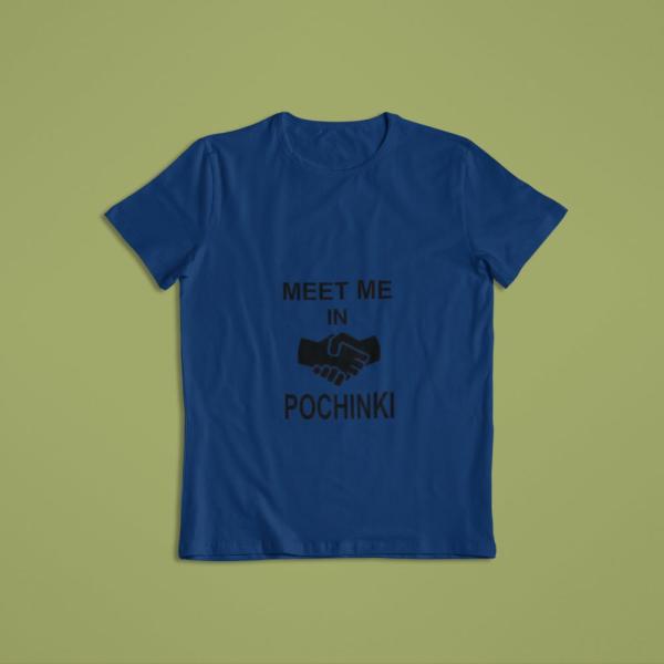 Meet Me In Pochinki T-shirt Navy Blue