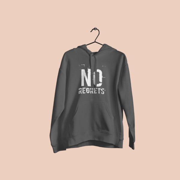 No Regrets Hoodie Grey