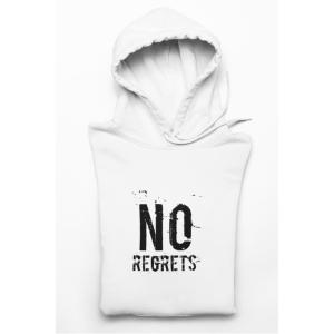 No Regrets Hoodie White