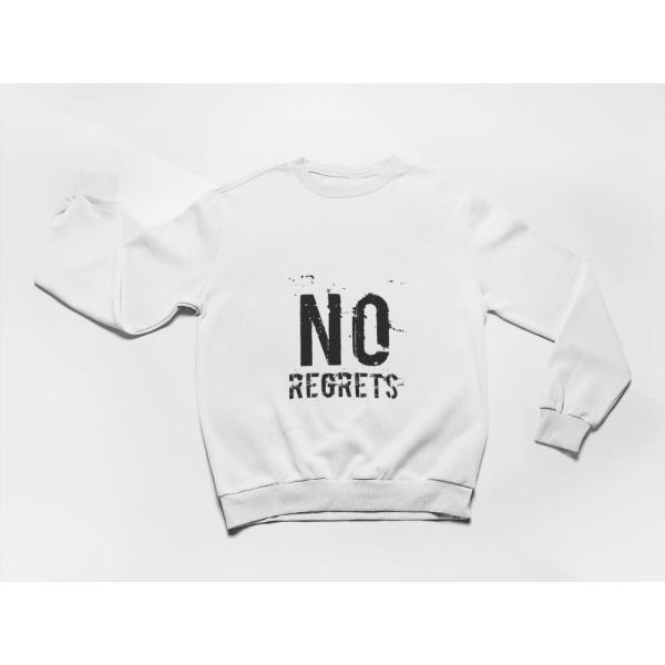 No Regrets Sweatshirt White No Regrets Sweatshirt White