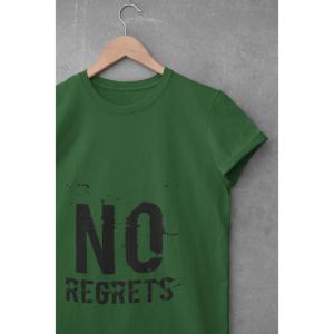 No Regrets T-Shirt Bottle Green