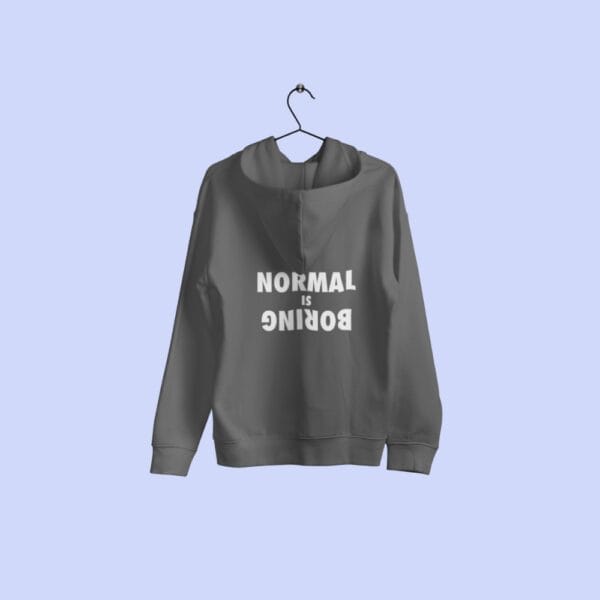 Normal Is Boring Hoodie Grey