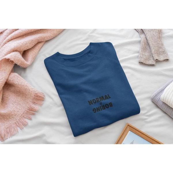 Normal Is Boring Sweatshirt Navy Blue