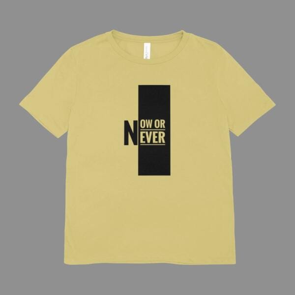 Now Or Never T-Shirt Beige