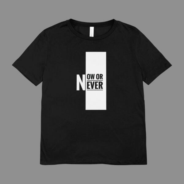 Now Or Never T-Shirt Black
