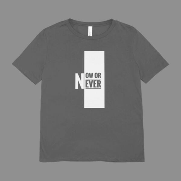Now Or Never T-Shirt Grey