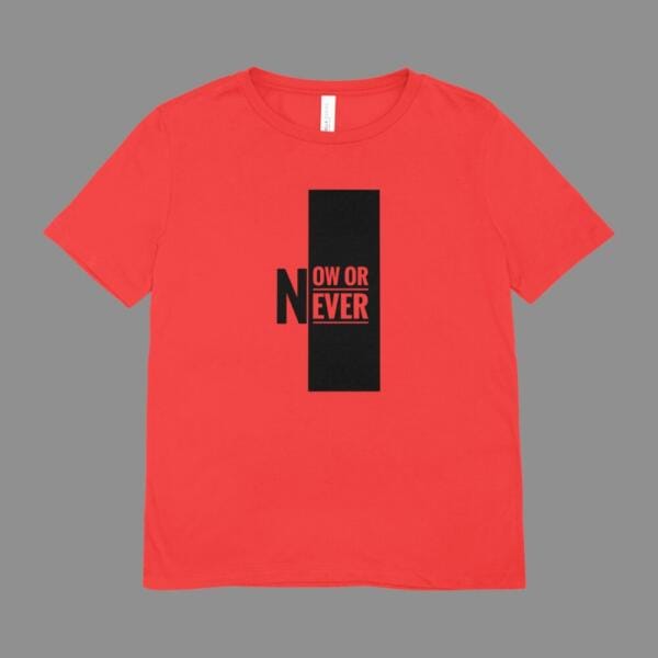 Now Or Never T-Shirt Red