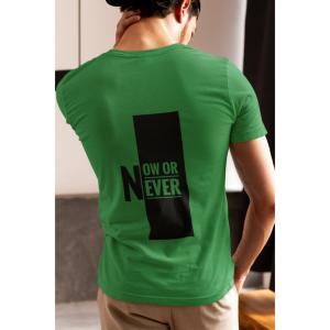 Now Or Never T-shirt Green