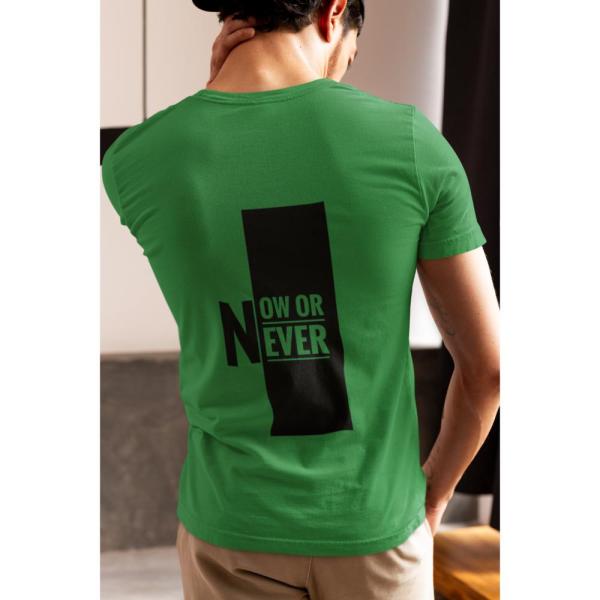 Now Or Never T-shirt Green