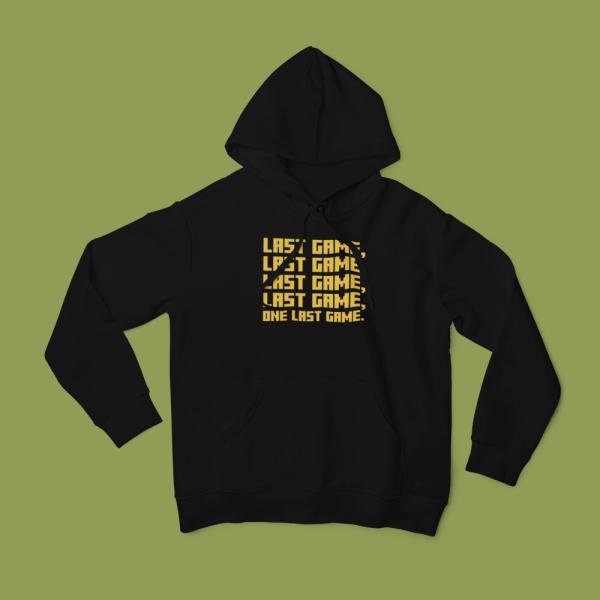 One Last Game Hoodie Black
