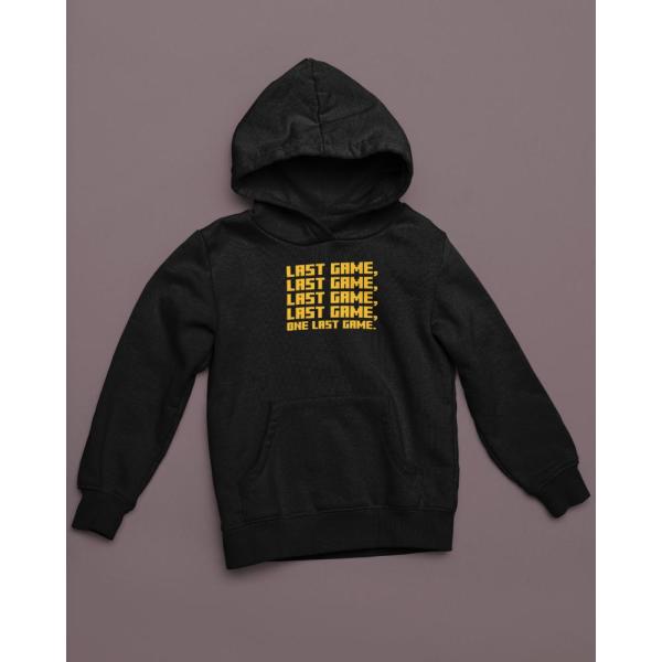 One Last Game Hoodie Black