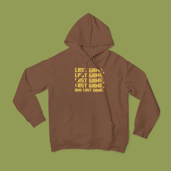One Last Game Hoodie Brown