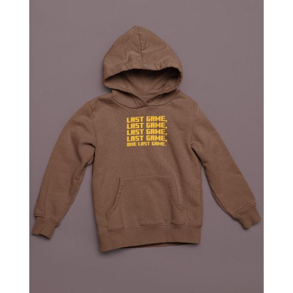 One Last Game Hoodie Brown