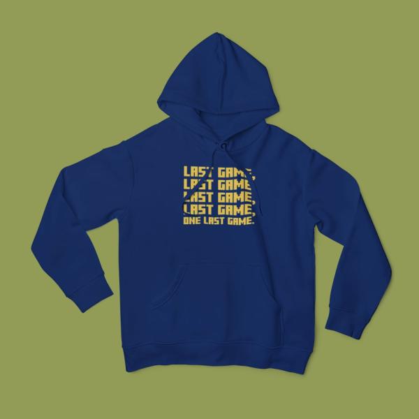 One Last Game Hoodie Navy Blue