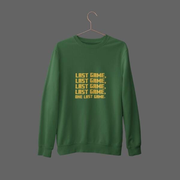 One Last Game Sweatshirt Bottle Green