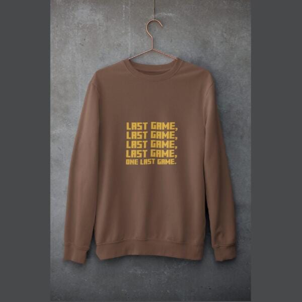 One Last Game Sweatshirt Brown