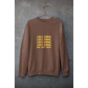 One Last Game Sweatshirt Brown