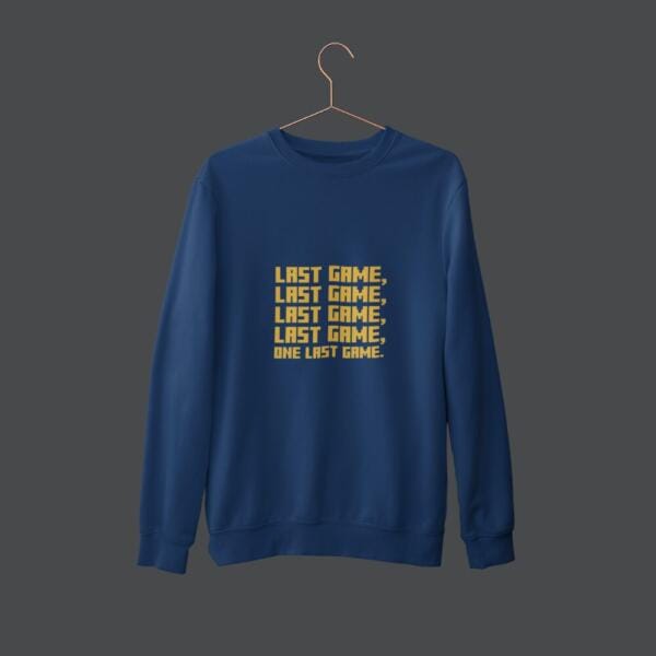 One Last Game Sweatshirt Navy Blue
