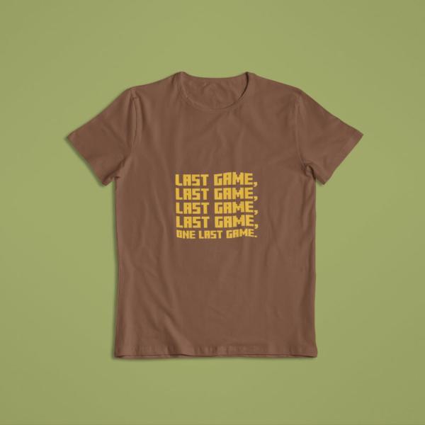 One Last Game T-shirt Brown