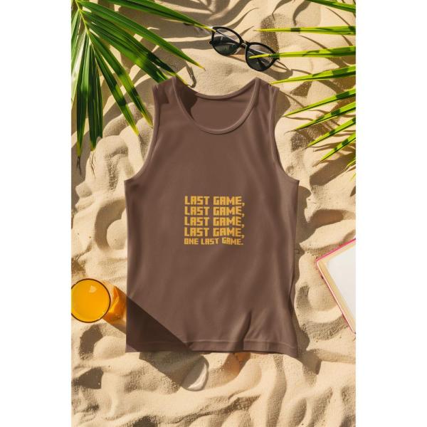 One Last Game Tank Top Brown