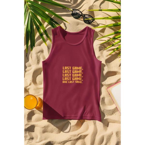 One Last Game Tank Top Maroon