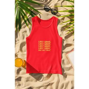 One Last Game Tank Top Red