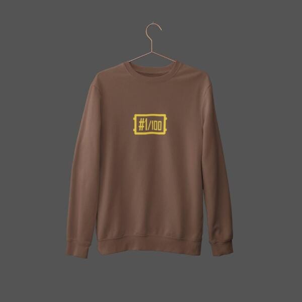 One Out Of 100 Sweatshirt Brown
