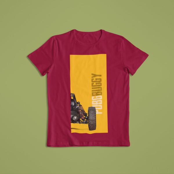 Pubg Buggy T-shirt Maroon