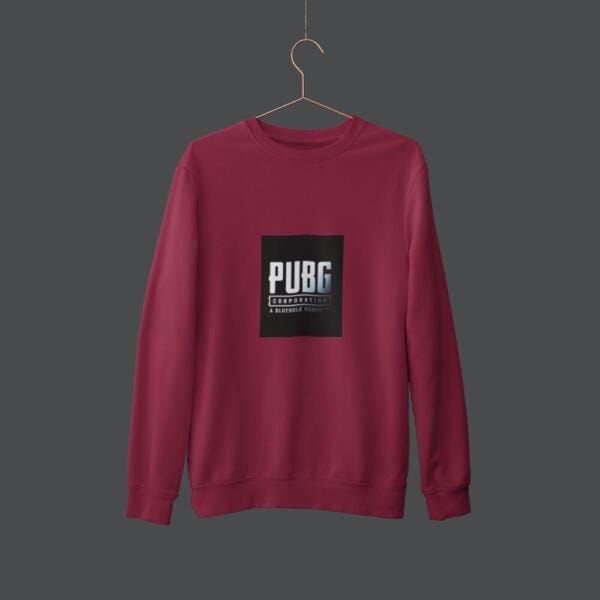 Pubg Sweatshirt Maroon