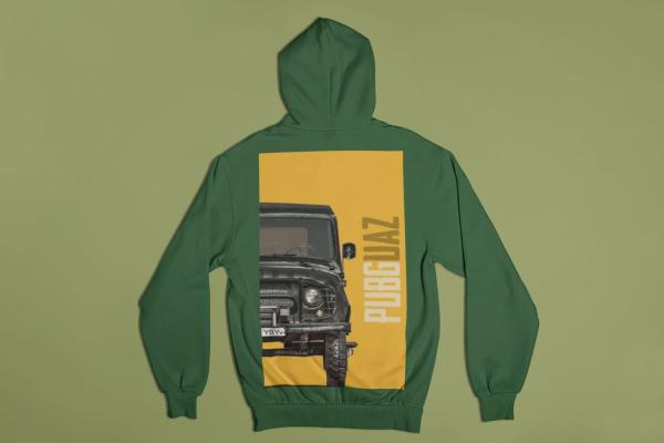 Pubg UAZ Hoodie Bottle Green