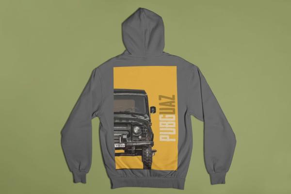Pubg UAZ Hoodie Grey
