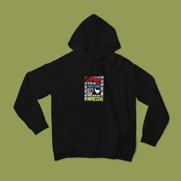 Pubg Voice Chat Hoodie Black