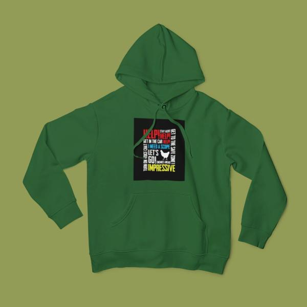 Pubg Voice Chat Hoodie Bottle Green