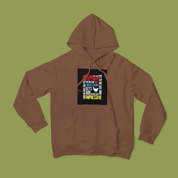 Pubg Voice Chat Hoodie Brown